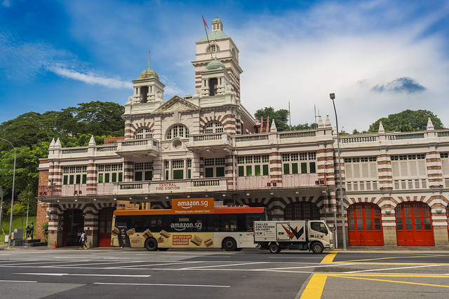 Central Fire Station in heritage building in Singapore