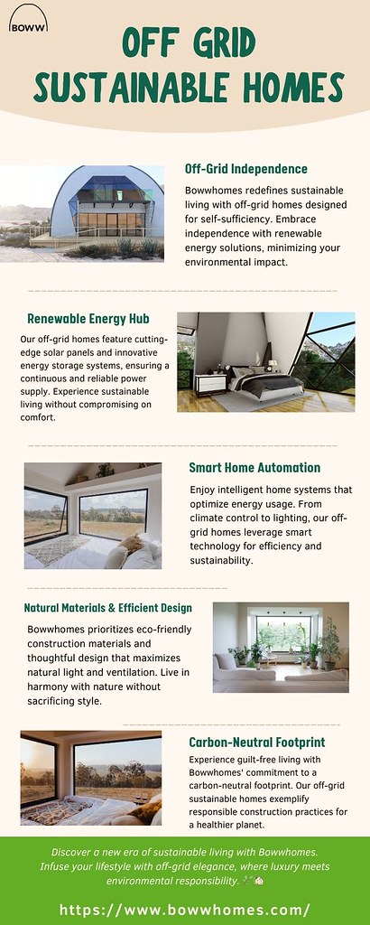 Off Grid Sustainable Homes - Bowwhomes