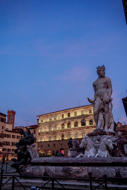 Renaissance Statue At Piazza Signoria In Florence Italy 1