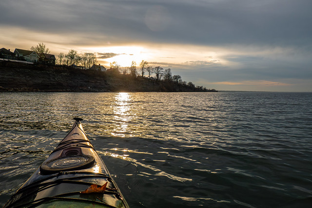 More December Kayaking on Lake Erie