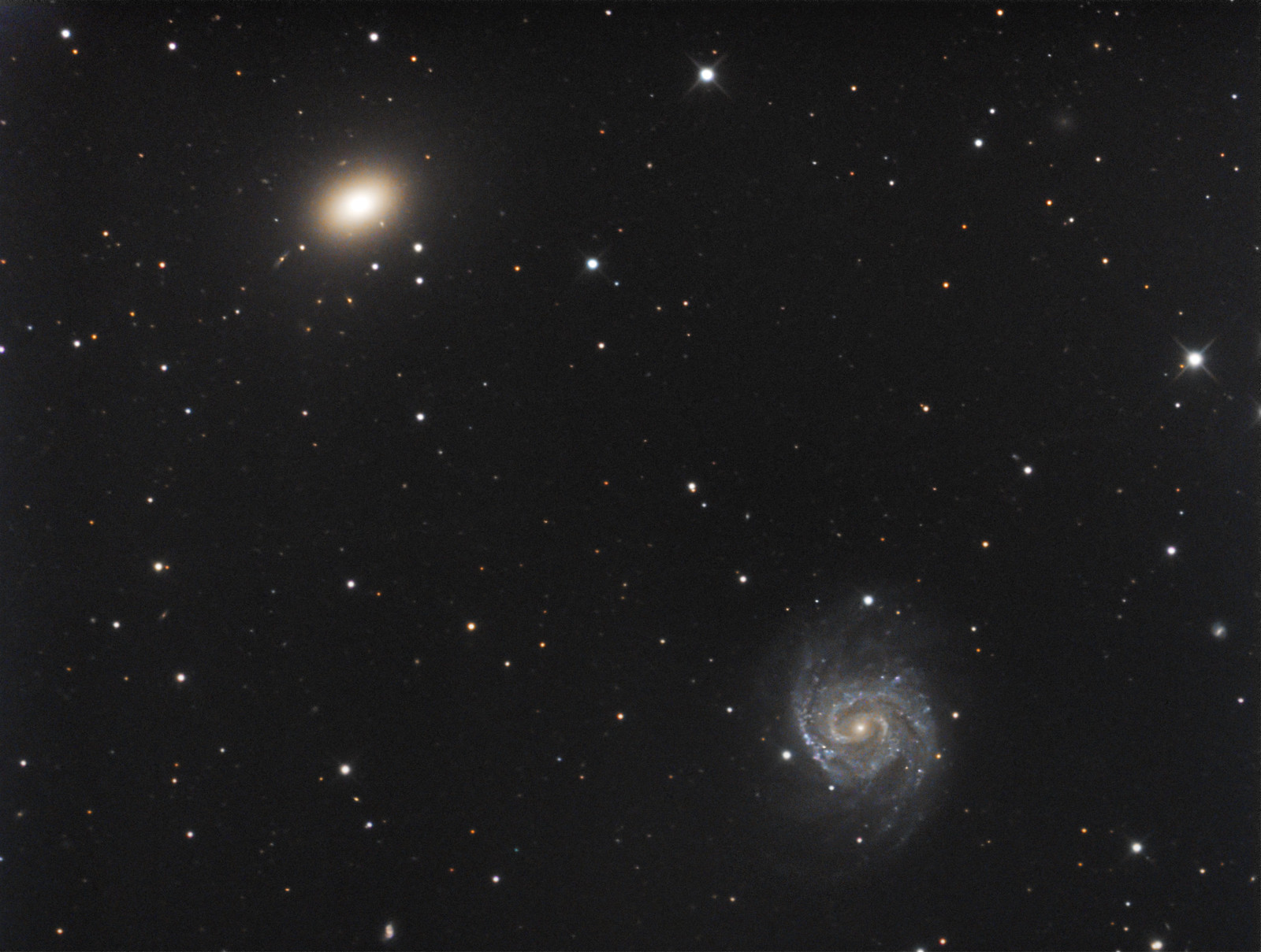 NGC 1042 + 1052 - LRGB