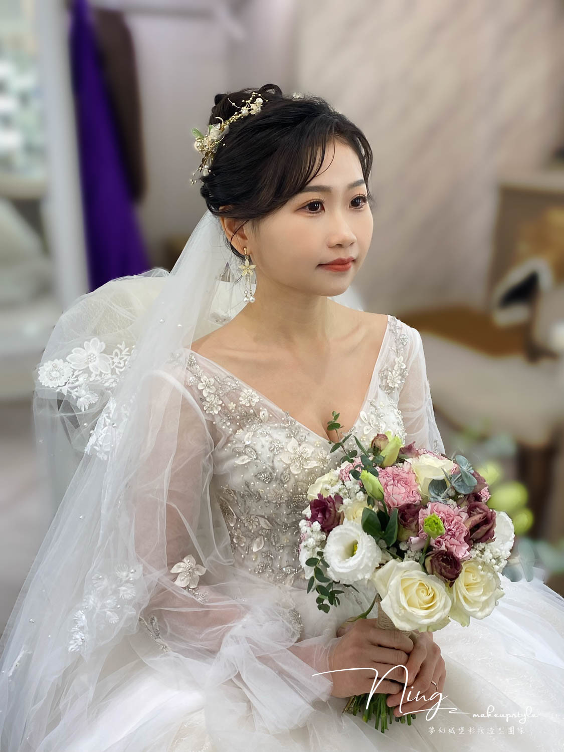 【新秘羽寧】bride芸慈  訂婚造型 / 質感公主