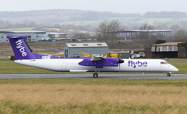 OY-YFT | Nordic Aviation Capital (Ex-Flybe) | De Havilland Canada Dash 8-402 | Exeter International Airport | Devon