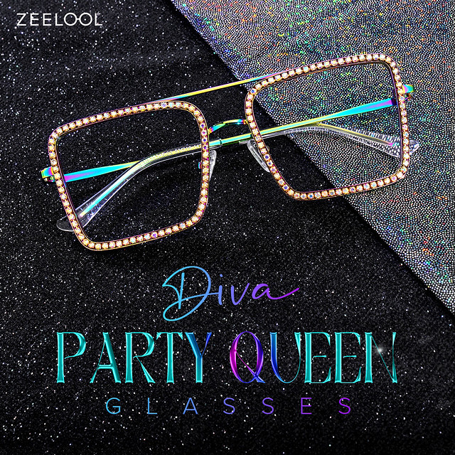 Diva Sparkly Prescription Glasses with Bling