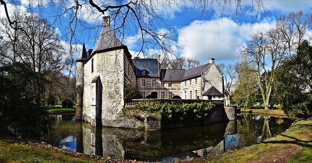 Château de Créminil near the village of Estrée-Blanche in northern France