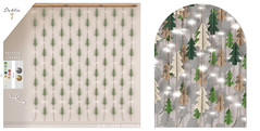 Dahlia - Noel - Tree Curtain