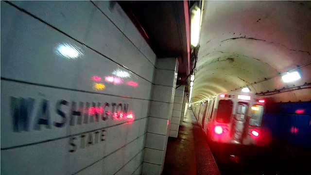 Unused Washington State Street Subway Station