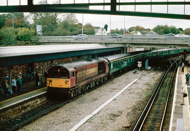 58 047 at Bournemouth with the HR 'Dorset Ooser' railtour. 2001.
