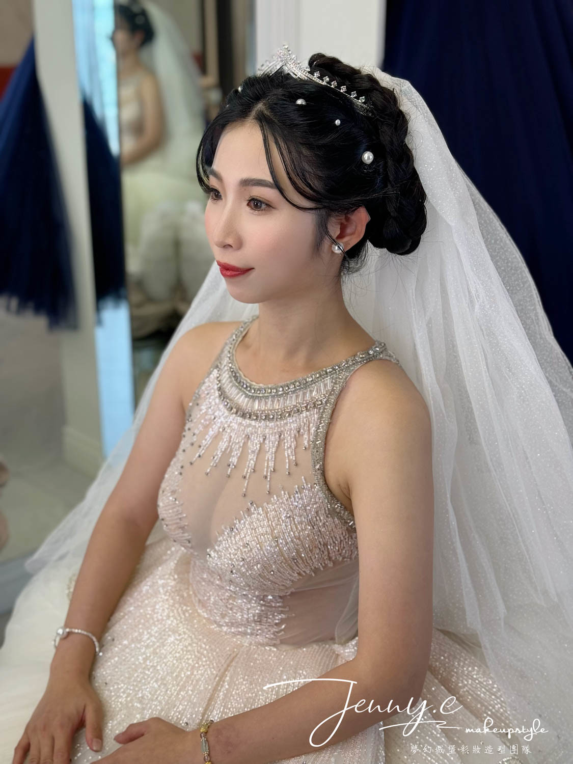 【新秘蓁妮】bride惠倫 訂結婚造型 / 華麗中式,甜美風