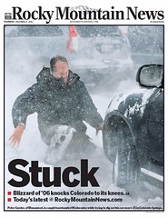 December 21, 2006 - Rocky Mountain News front page. (Rocky Mountain News)