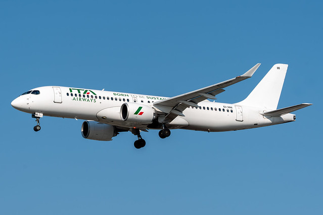 ITA Airways Airbus A220-300 EI-HHI Born to be Sustainable livery