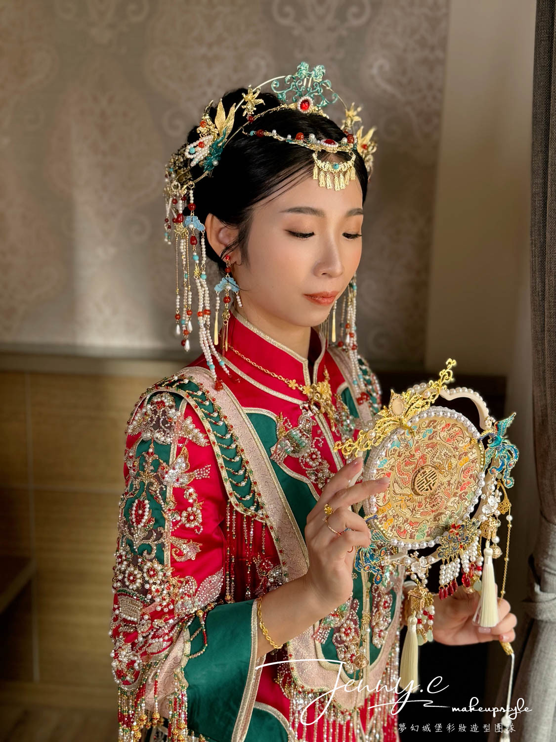 【新秘蓁妮】bride惠倫 訂結婚造型 / 華麗中式,甜美風