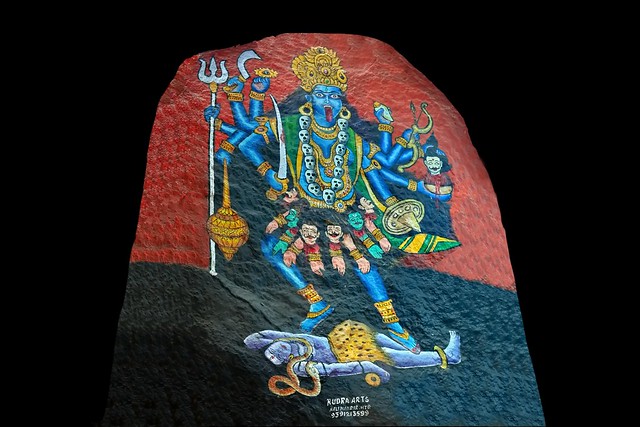 India - Telangana - Hyderabad - Golconda Fort - Sri Mahankali Temple - Hindu Goddess Kali - 111g