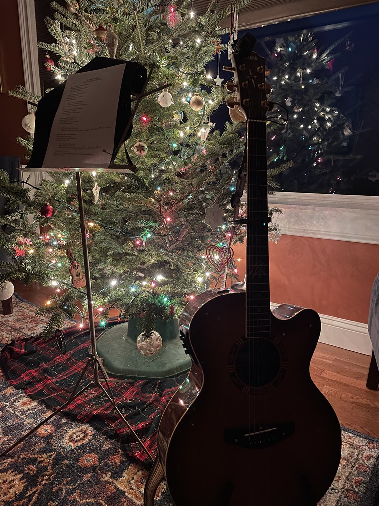 Christmas Tree with Guitar