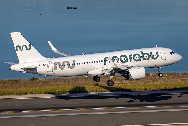 Marabu - Airbus A320-271N ES-MBU @ Corfu