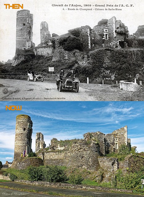 Château de Champtocé Then and now.