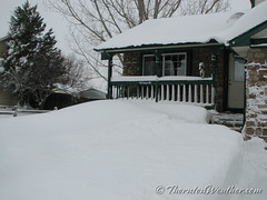 December 21, 2006 - Massive snow drifts from the storm. (ThorntonWeather.com)