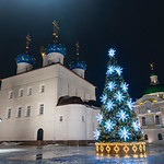 19 декабря 2023, Соборная площадь Твери украшена к новогодним и рождественским праздникам