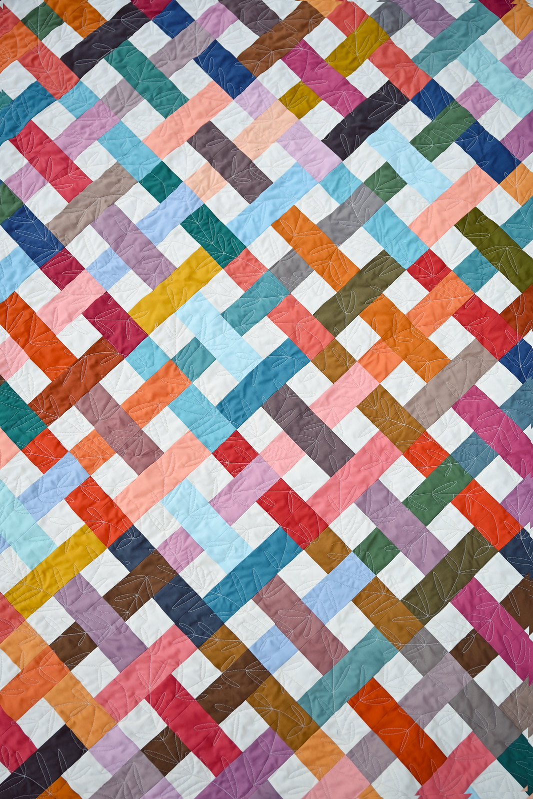The Charlotte Quilt in Pure Solids - Kitchen Table Quilting