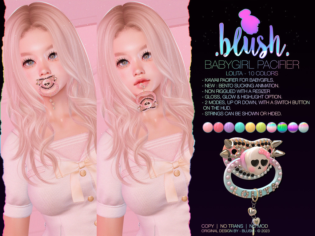 BLUSH – Pacifier BBG Kawaii – Lolita copie