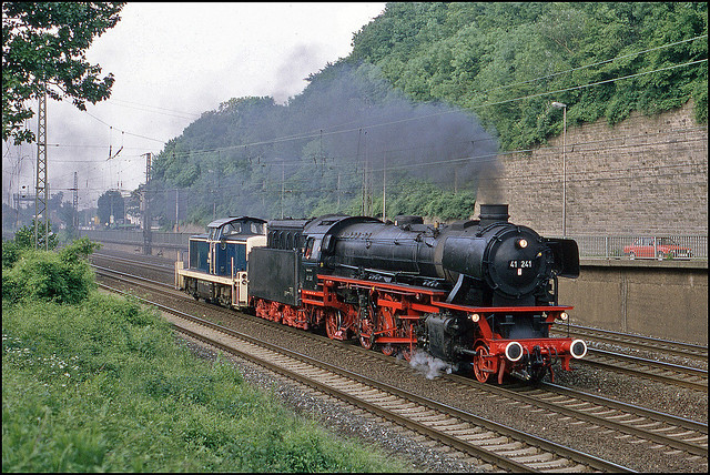 DBM 41 241 + DB 290 073 Porta Westfalica (D) 23 mei 1993