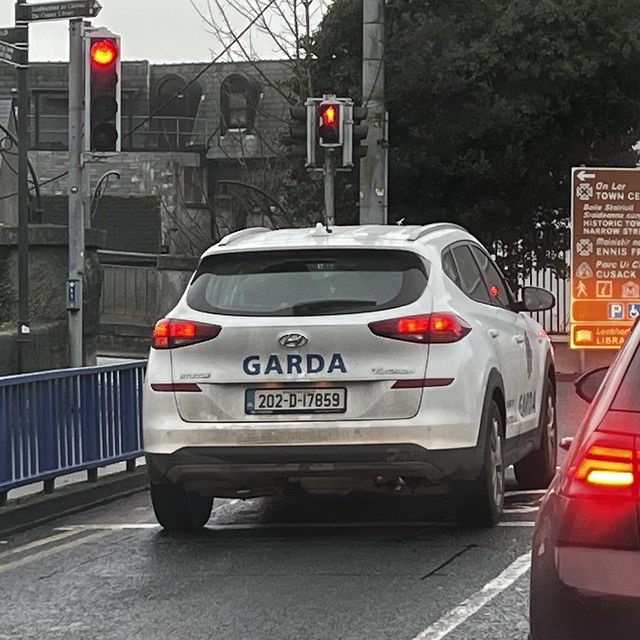 Irish Police Car - An Garda Siochana - Semi Marked Hyundai - Ennis, Ireland