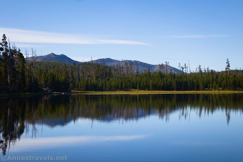 Mount Sheridan from the far end (northeast corner) of Riddle Lake, Yellowstone National Park, Wyoming