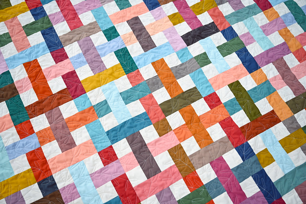 The Charlotte Quilt in Pure Solids - Kitchen Table Quilting