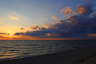 Sunset by Lake Michigan