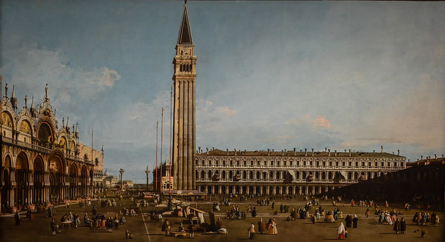 Canaletto - The Piazza San Marco Venice 1746 at Art Gallery of New South Wales Sydney NSW Australia