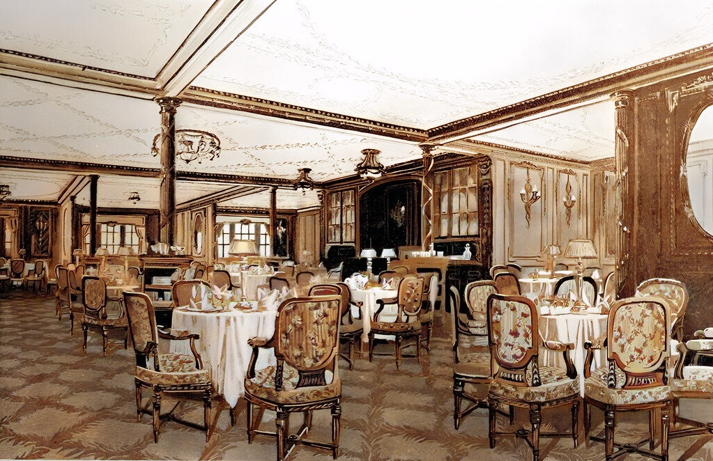 The A La Carte restaurant aboard the RMS Titanic