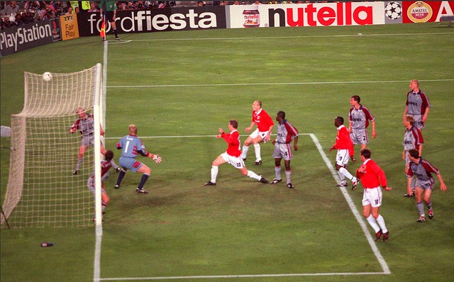 Ole-Gunnar-SOLSKJAER Manchester-United 2-1 bayern-1999