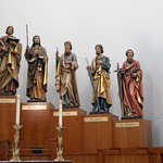 Ave Maria - a new township in Florida founded in 2006 On the altar are statues of the 12 apostles (again) and life-size statues of Mary &amp;amp; Joseph.