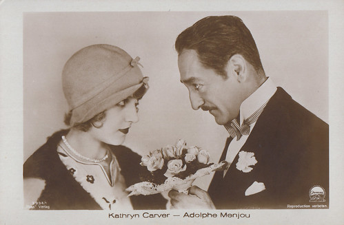 Kathryn Carver and Adolphe Menjou