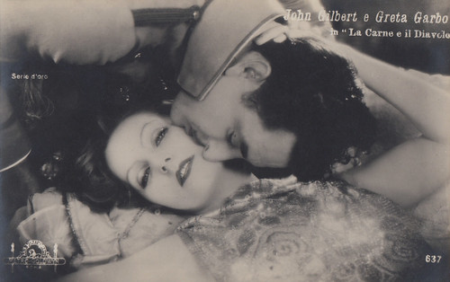 Greta Garbo and John Gilbert in Flesh and the Devil (1926)