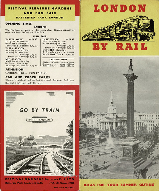 London By Rail : leaflet : nd [c.1955] : covers