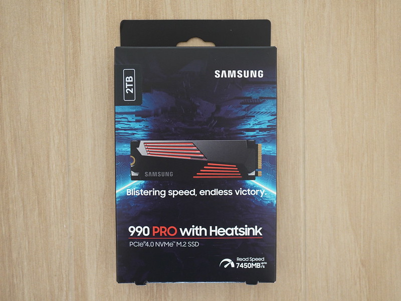 Samsung 990 Pro With Heatsink NVMe M.2 SSD - Box Front