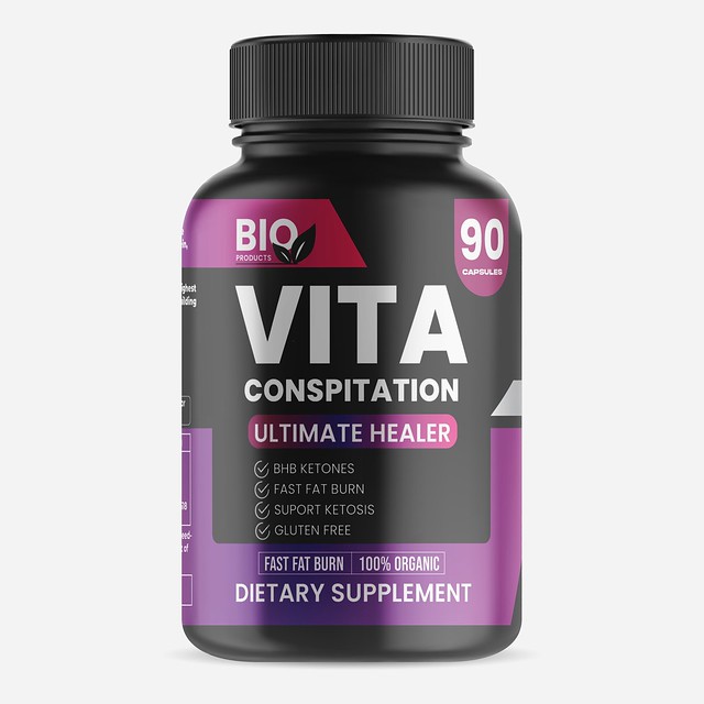 vita supplement label design