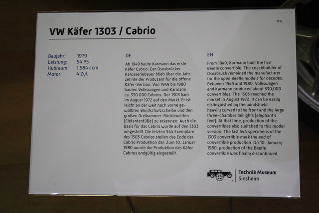 155  VW Käfer 1303 Cabrio 1979