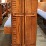 Ave Maria - a new township in Florida founded in 2006 Even the pew ends are in FLW style
