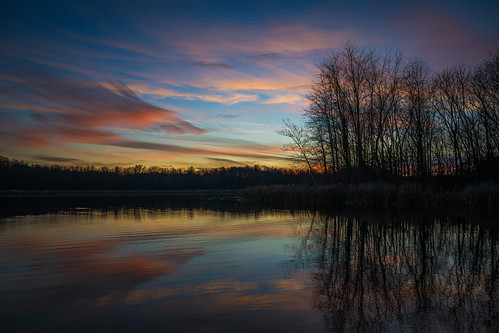 Twilight on Stanfield Lake by Don Ski, Dusk at Muscatatuck National Wildlife Refugeindiana jacksoncounty twilight muscatatucknationalwildli