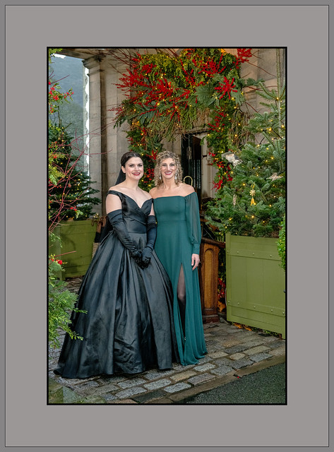 Tara and Maid, photographed by my wife in, and at a Scotland wedding