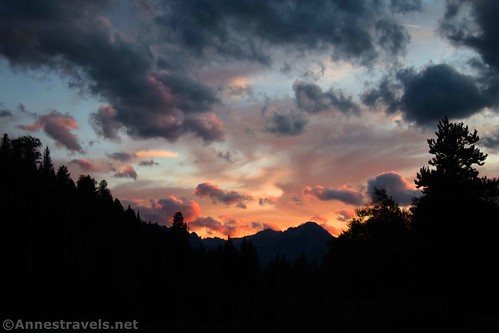 Sunset along Fourth of July Creek, Cecil D. Andrus-White Clouds Wilderness, Sawtooth National Recreation Area, Idaho