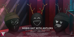 Volvér - Robin Hat With Antlers - Unisex