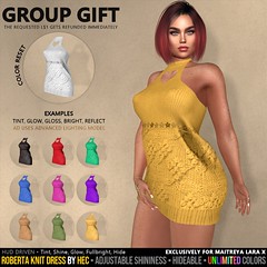 HEC (GROUP GIFTS) • 300L GiftCard + ROBERTA Knit Halter Top Dress