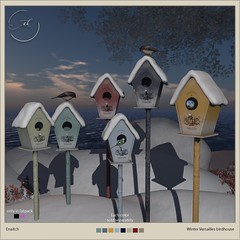winter versailles birdhouse