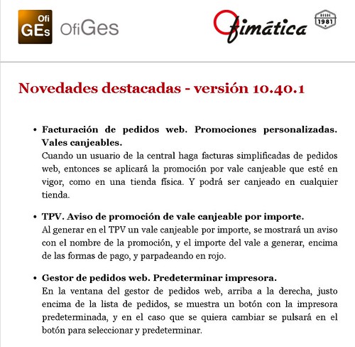novedades ofiges | by ofisoftware