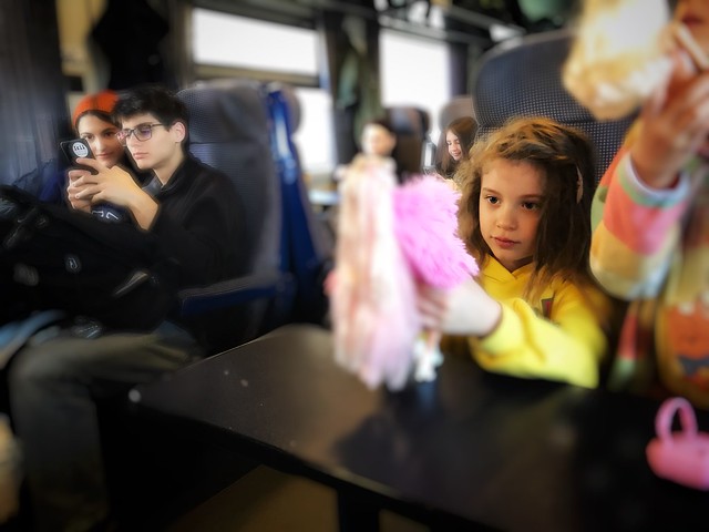 A scene in train