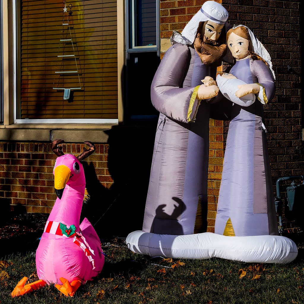 inflated nativity