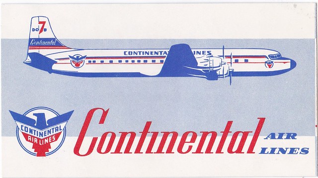 Continental Airlines Folder P4